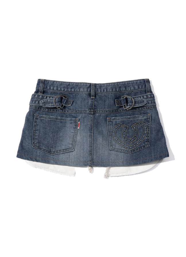 【SCULPTOR】Apron Layered Mini Skirt - 3 colors