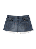 【SCULPTOR】Apron Layered Mini Skirt - 3 colors