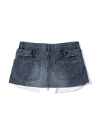 【SCULPTOR】Apron Layered Mini Skirt - 3 colors