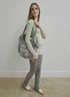 【SCULPTOR】Plaid Big Hobo Bag  - 2 colors