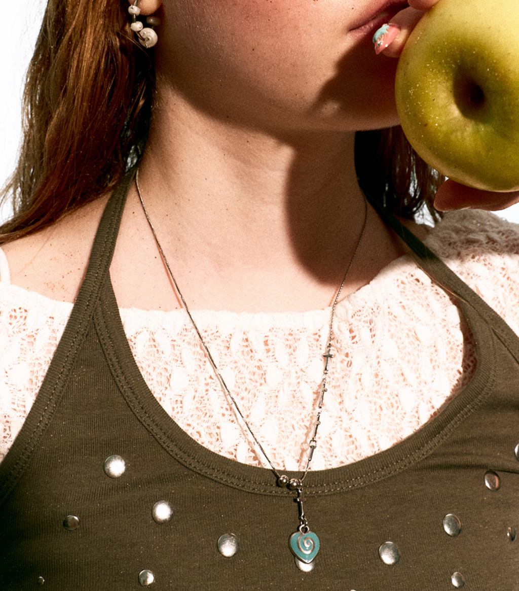 【NFF】heartmaze necklace - 2 colors