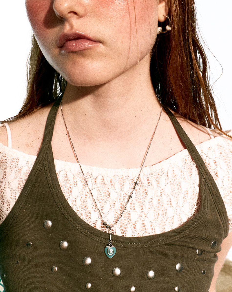 【NFF】heartmaze necklace - 2 colors