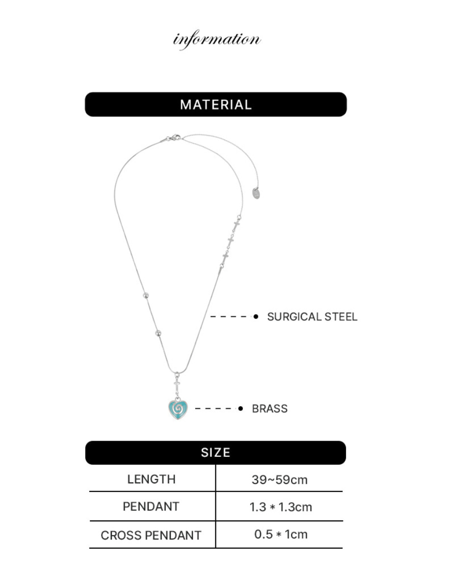 【NFF】heartmaze necklace - 2 colors
