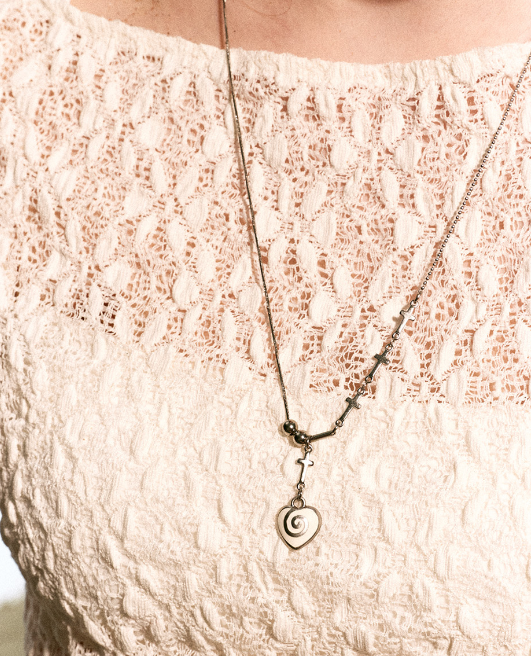 【NFF】heartmaze necklace - 2 colors