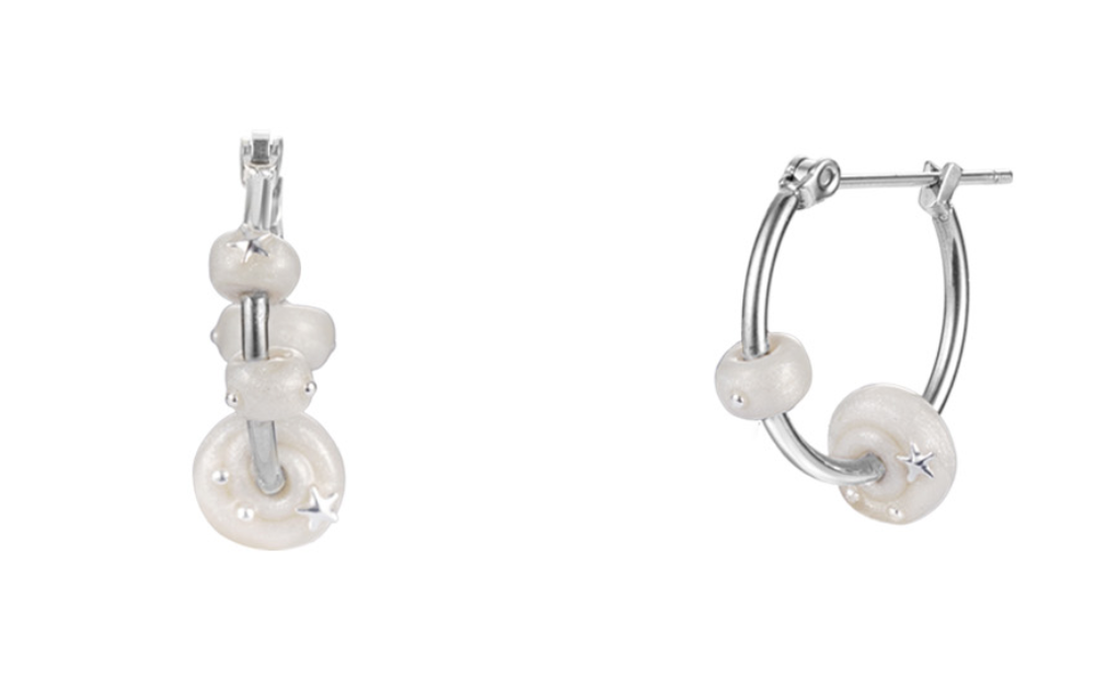 【NFF】eddy hoop earrings - 2 colors