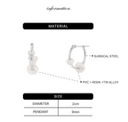 【NFF】eddy hoop earrings - 2 colors