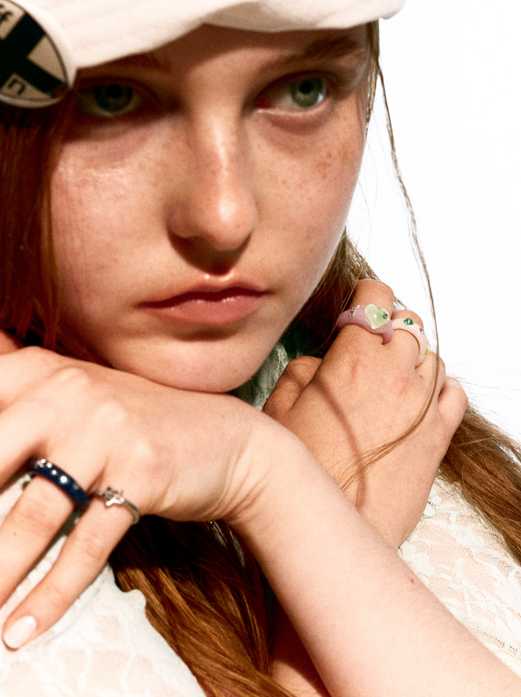 【NFF】prism heart ring - 2 colors