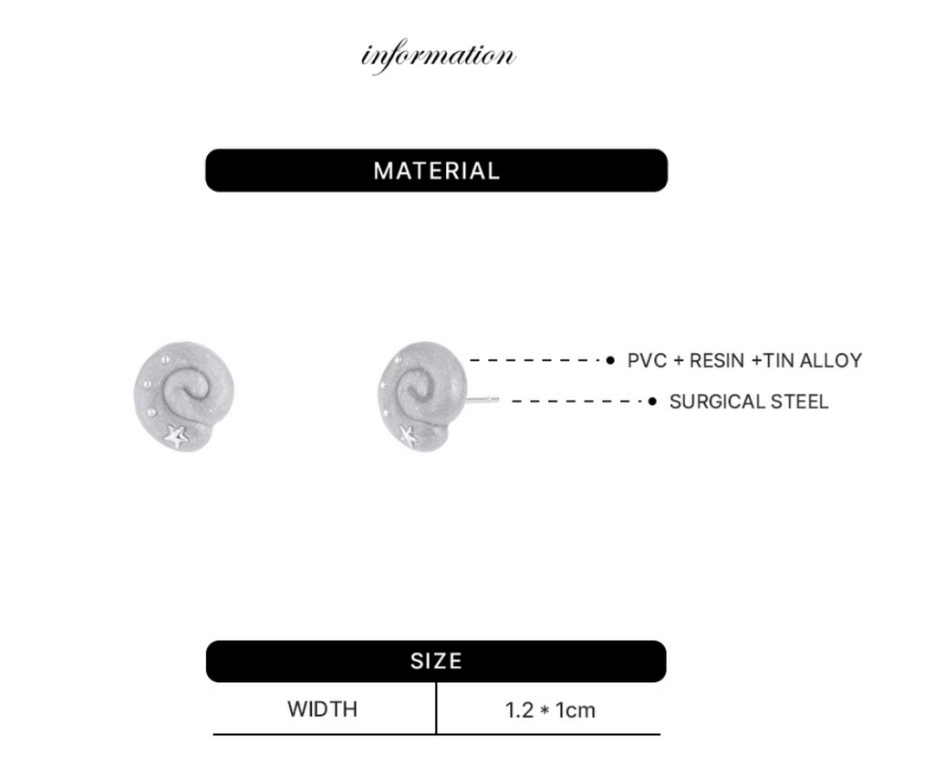 【NFF】eddy earrings - 2 colors
