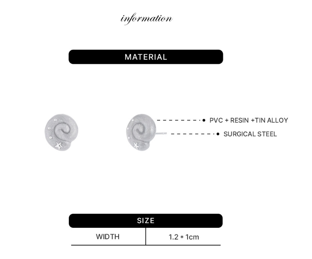 【NFF】eddy earrings - 2 colors