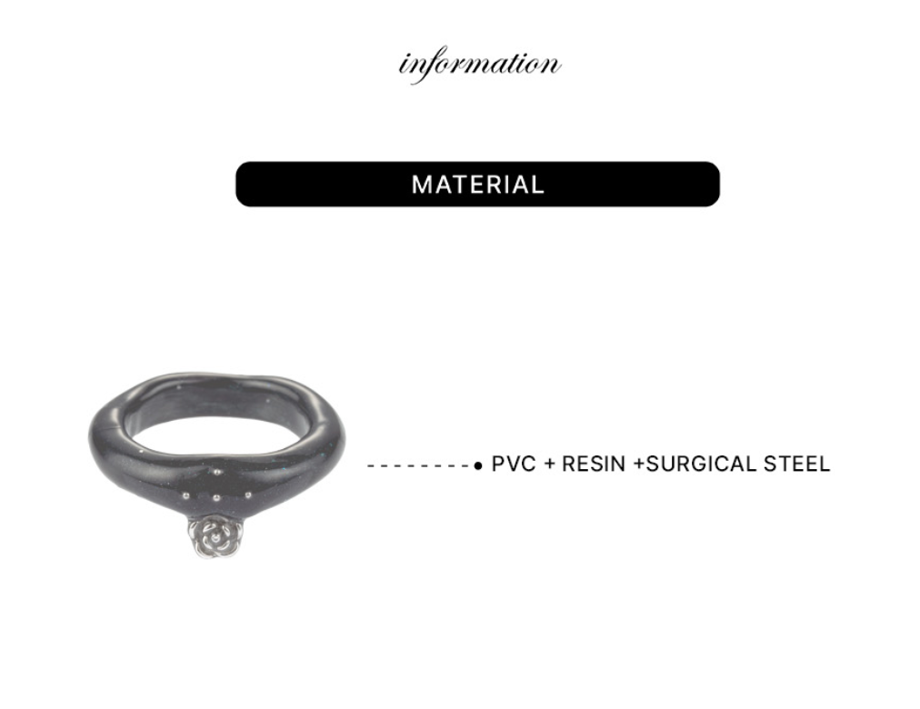 【NFF】rose drop ring - 2 colors