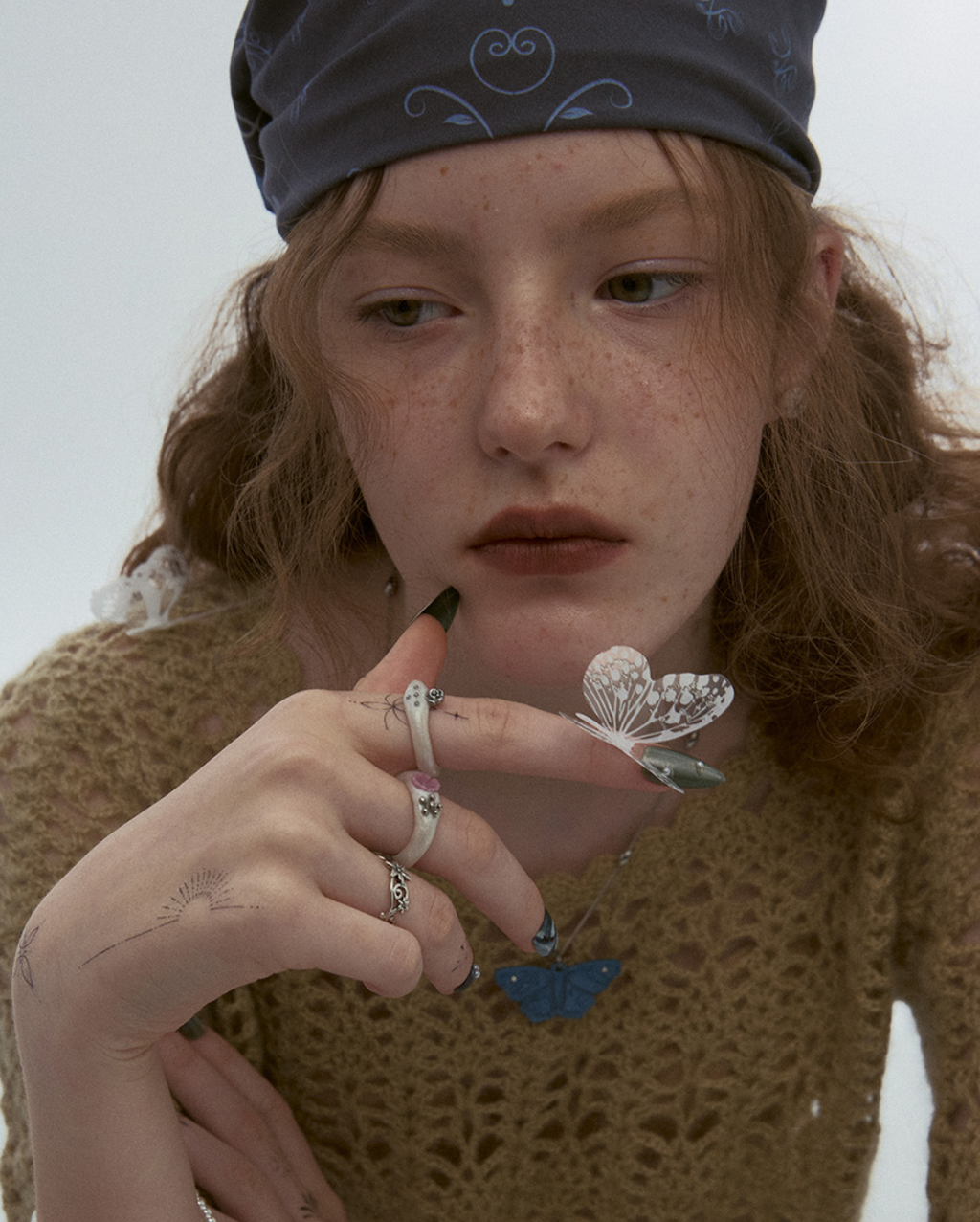 【NFF】rose drop ring - 2 colors