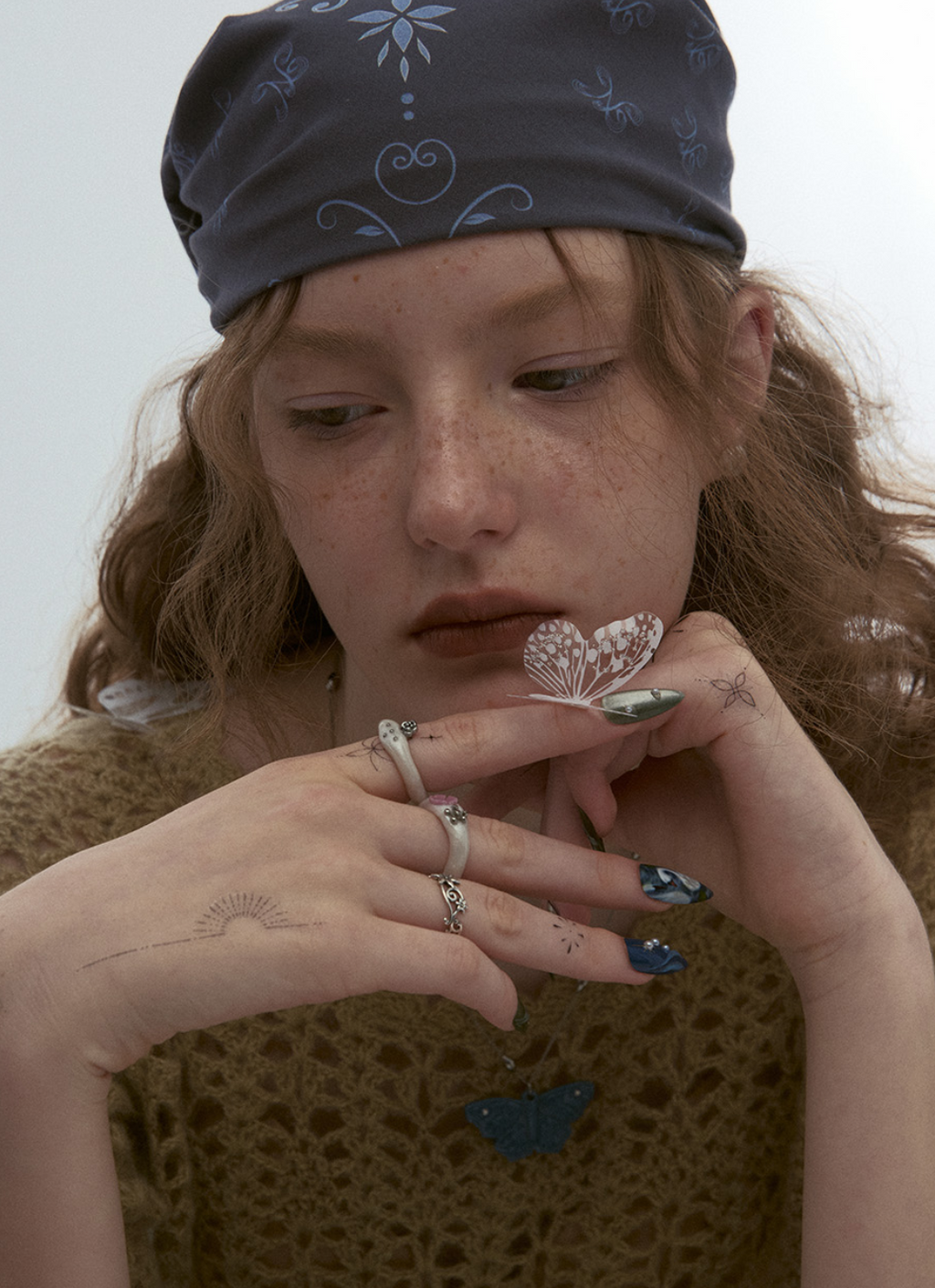 【NFF】rose drop ring - 2 colors
