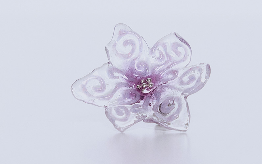 【NFF】muse flower earrings - purple