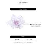 【NFF】muse flower earrings - purple