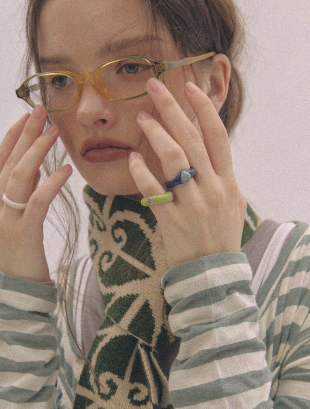 【NFF】dotty romance ring - navy