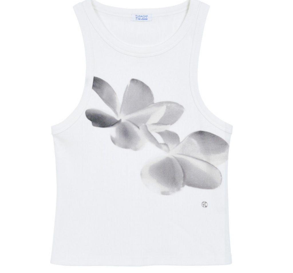 【PISCESS】Flower Sleeveless Top - 4 colors