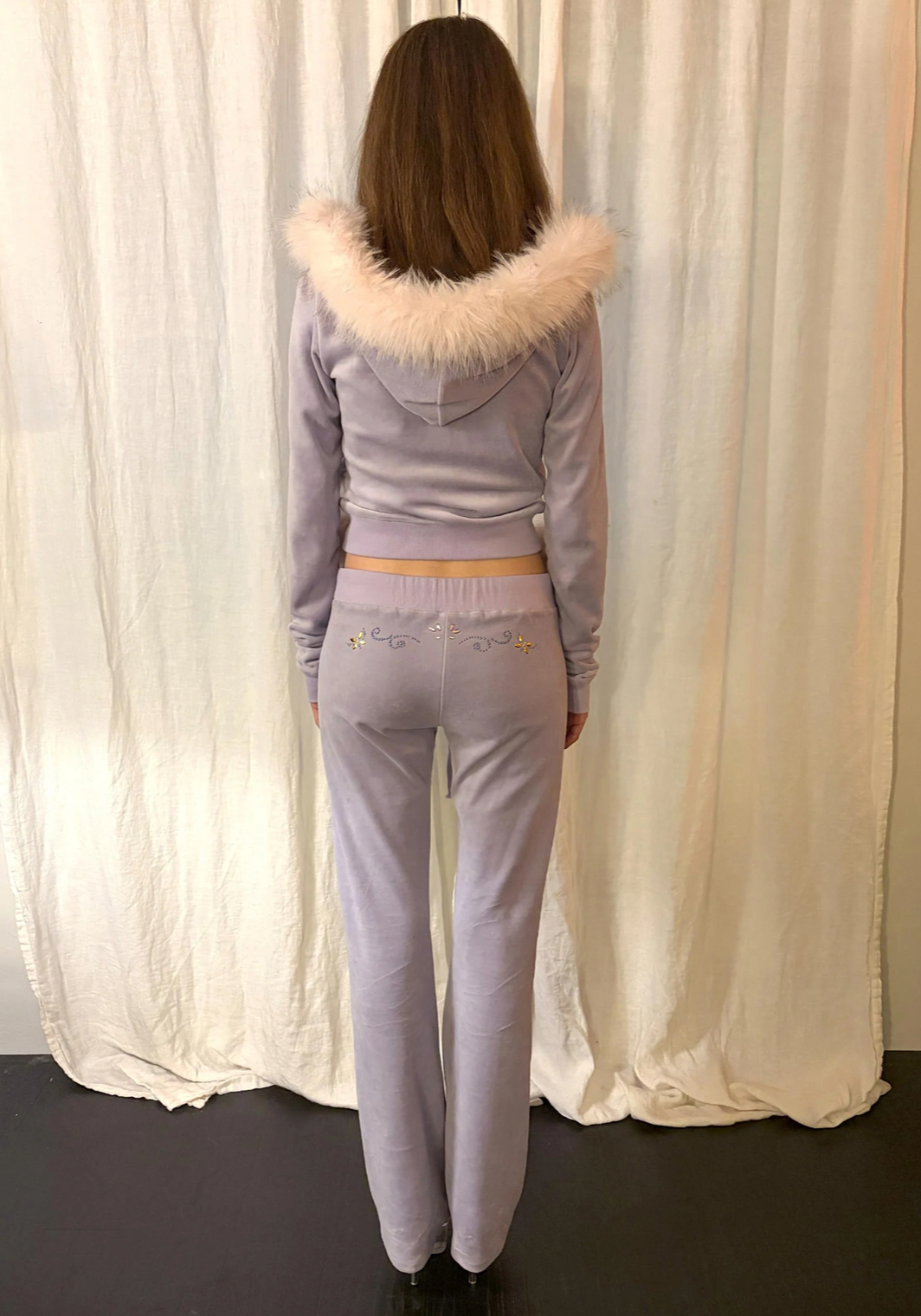 【SCULPTOR】Velour Track Hooded Zip-Up  - 3 colors