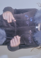 【SCULPTOR】Velour Track Hooded Zip-Up  - 3 colors