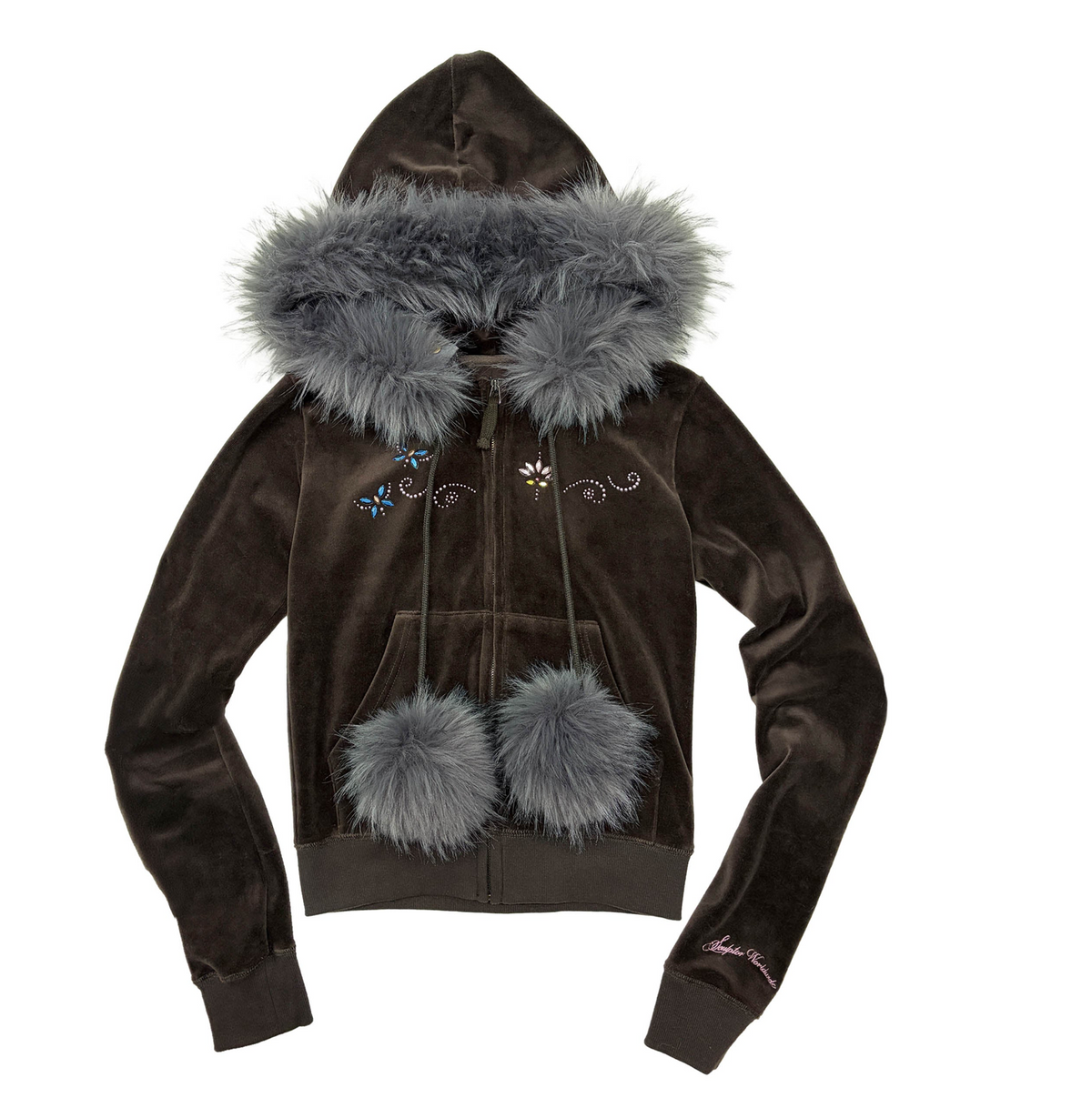 【SCULPTOR】Velour Track Hooded Zip-Up  - 3 colors
