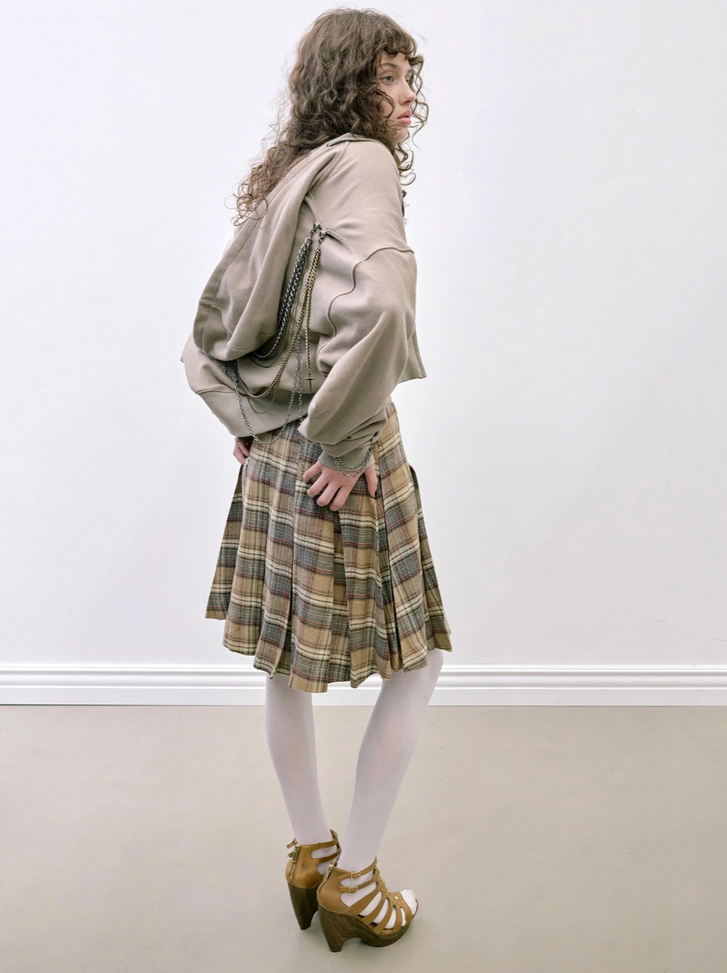 【SCULPTOR】Chain Hooded Zip-Up - 3 colors