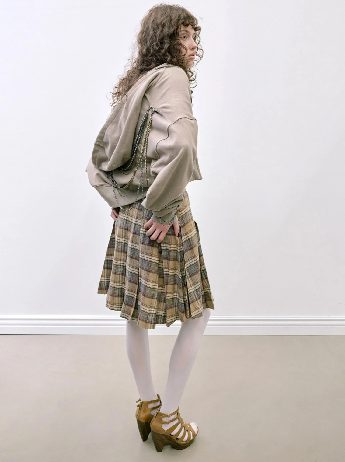 【SCULPTOR】Chain Hooded Zip-Up - 3 colors