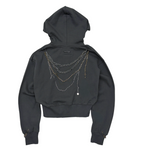 【SCULPTOR】Chain Hooded Zip-Up - 3 colors