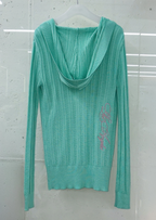 【SCULPTOR】Deep V Cut Hooded Sweater - 3 colors