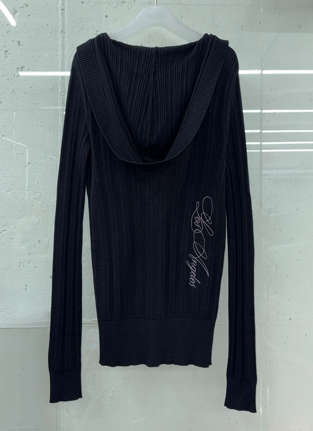 【SCULPTOR】Deep V Cut Hooded Sweater - 3 colors
