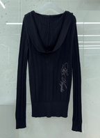 【SCULPTOR】Deep V Cut Hooded Sweater - 3 colors