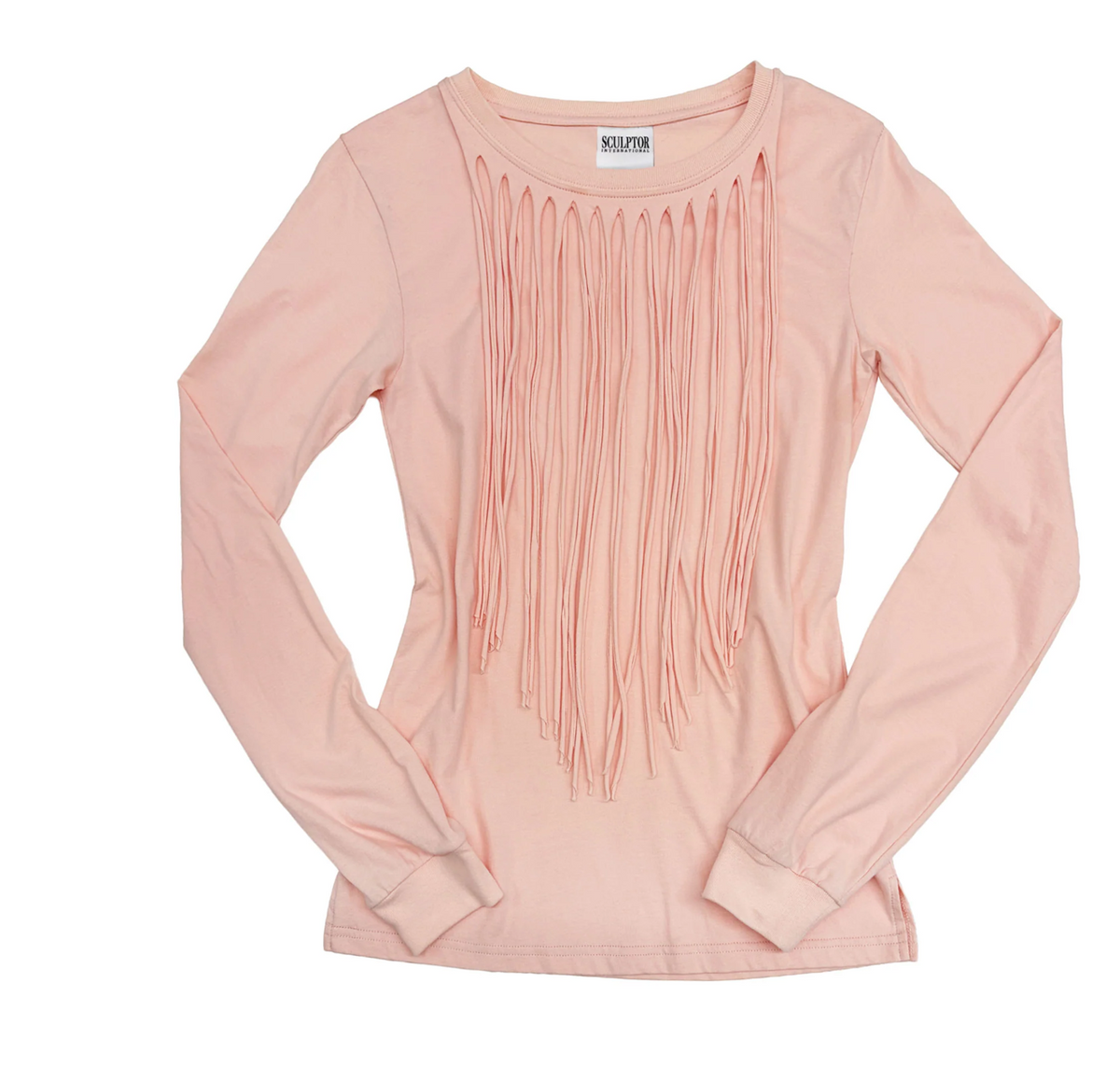 【SCULPTOR】Fringe Sleeve Tee - 3 colors