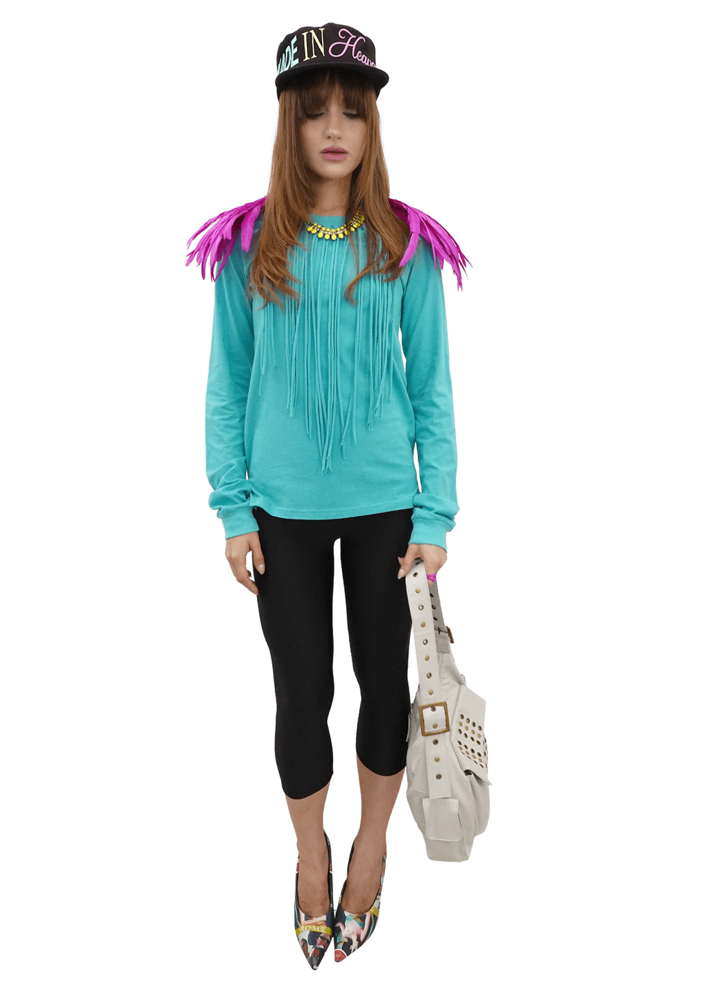 【SCULPTOR】Fringe Sleeve Tee - 3 colors