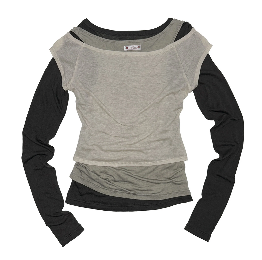 【SCULPTOR】Lazy Layered Tee - 3 colors