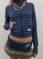 【SCULPTOR】Classic Striped Jersey Zip-Up  - 4 colors