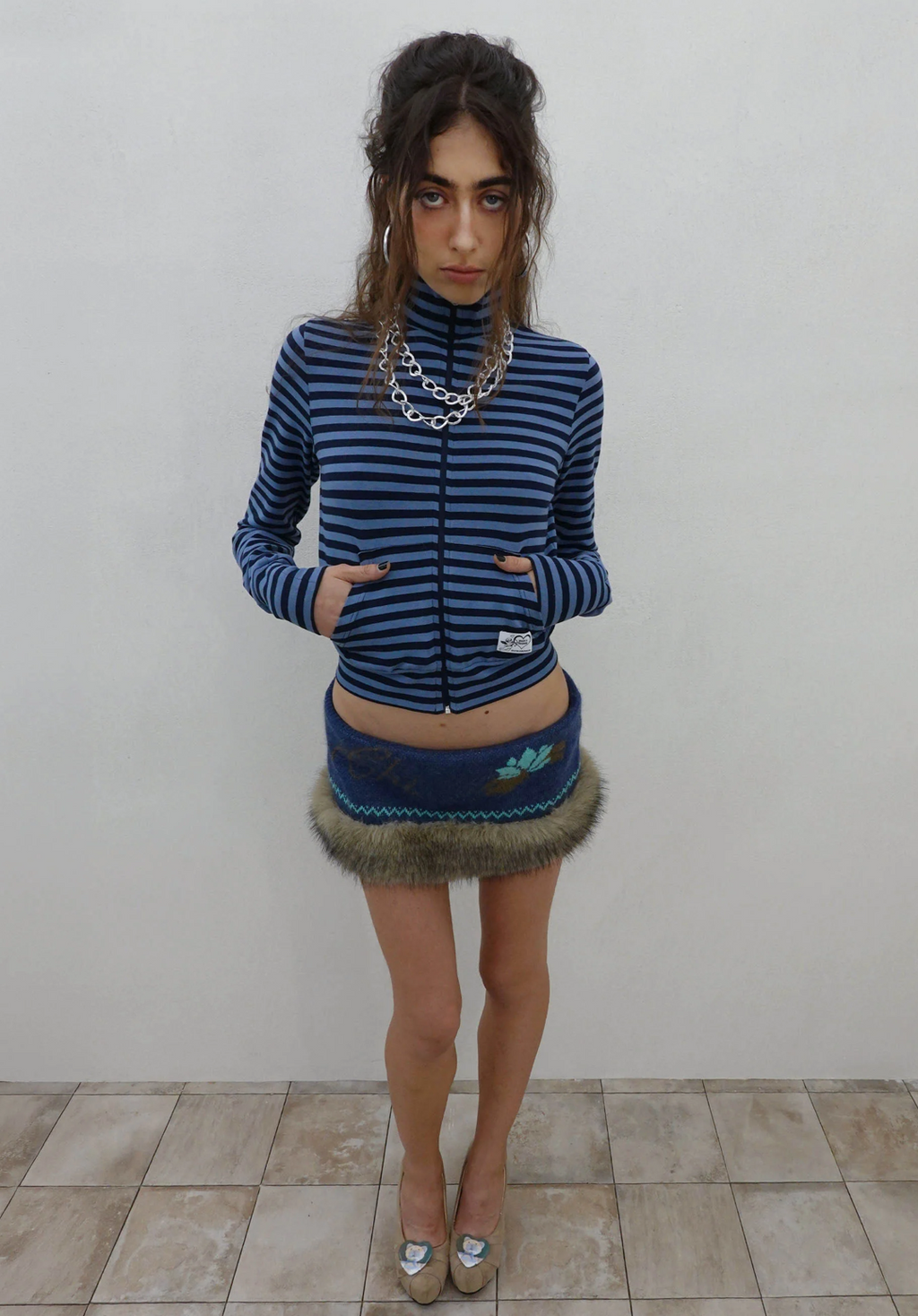 【SCULPTOR】Classic Striped Jersey Zip-Up  - 4 colors