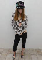 【SCULPTOR】Classic Striped Jersey Zip-Up  - 4 colors