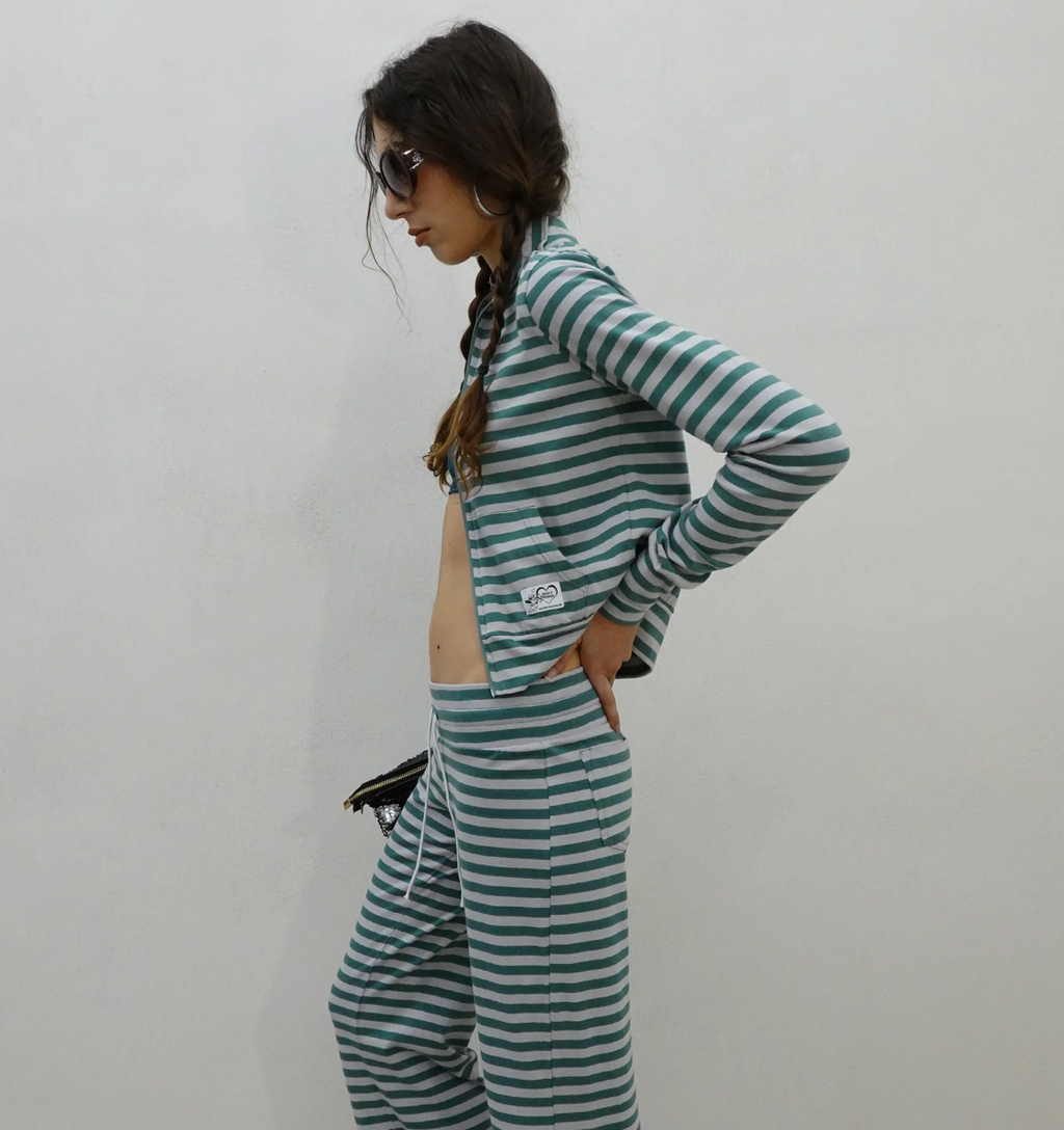 【SCULPTOR】Classic Striped Jersey Zip-Up  - 4 colors