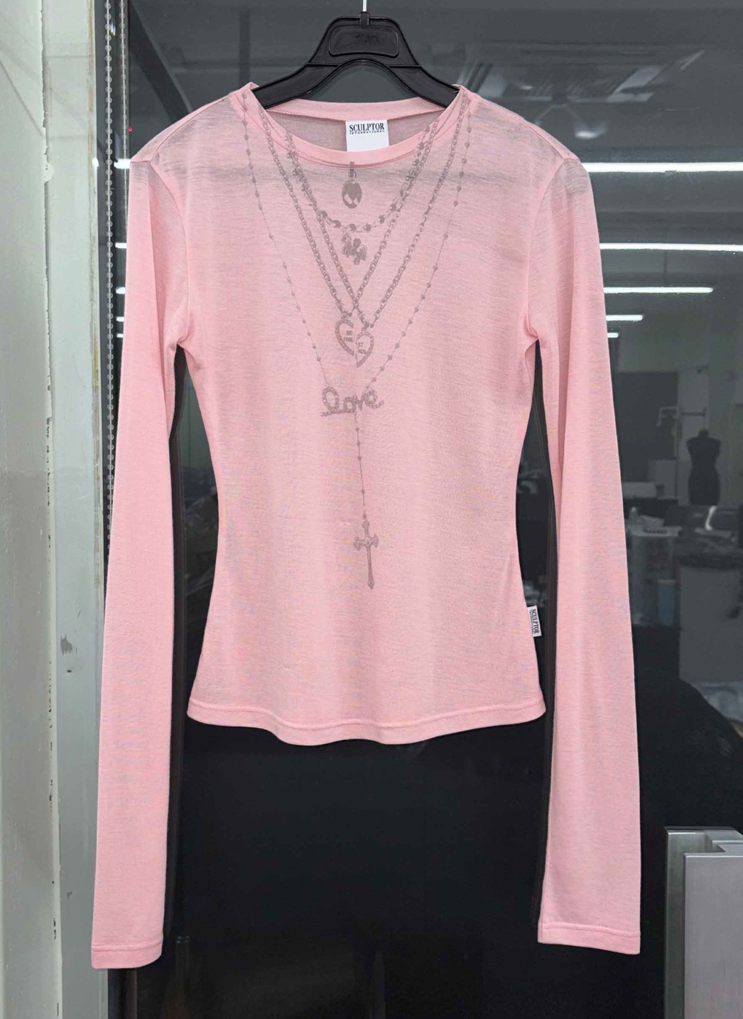 【SCULPTOR】Faux Necklace Tee - 4 colors