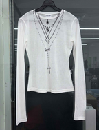 【SCULPTOR】Faux Necklace Tee - 4 colors