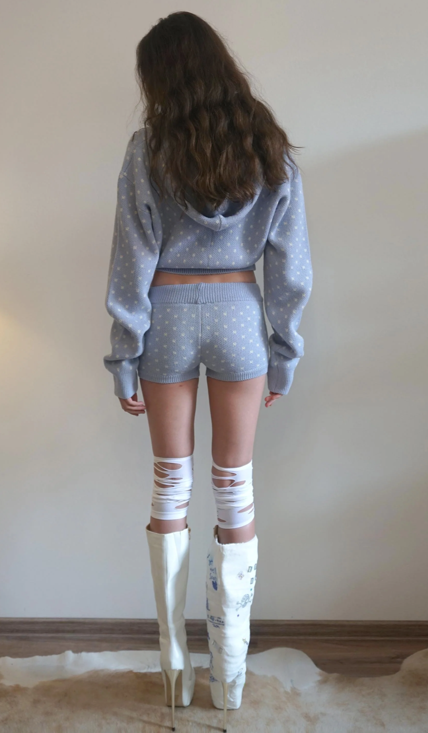 【SCULPTOR】Snowflake Knit Zip-Up  - 3 colors