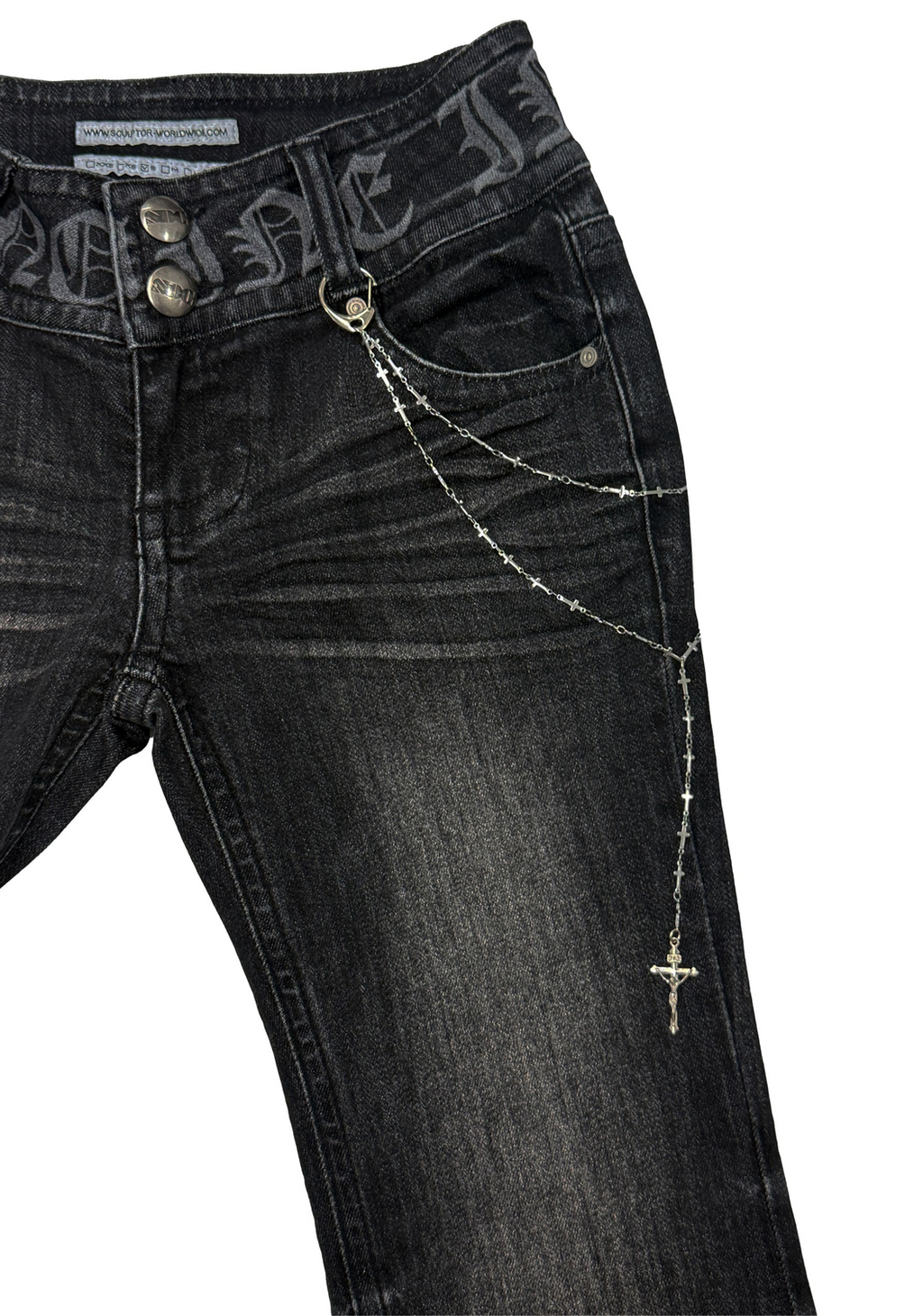 【SCULPTOR】Confession Chain Denim  - 3 colors