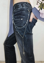 【SCULPTOR】Confession Chain Denim  - 3 colors