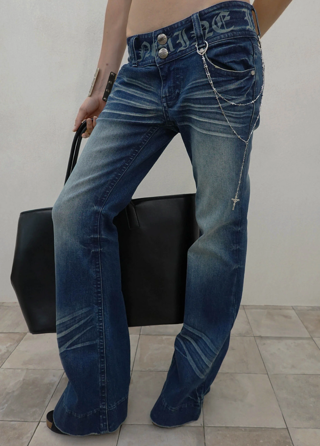 【SCULPTOR】Confession Chain Denim  - 3 colors