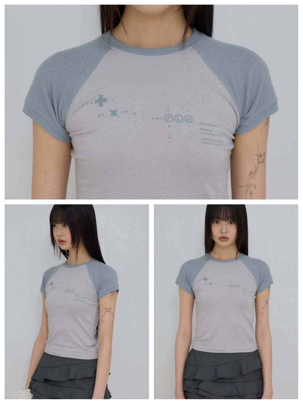 【Flare up】Muta Waffle Raglan T-Shirt  [6 colors]