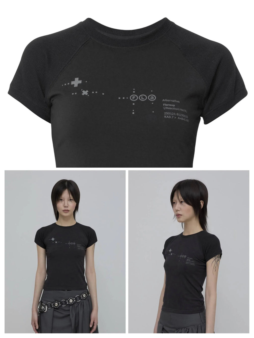 【Flare up】Muta Waffle Raglan T-Shirt  [6 colors]
