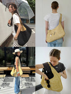【Leterie】BUCKLE REVERSIBLE SHOULDER BAG [5 colors] （咖啡色現貨）