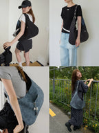 【Leterie】BUCKLE REVERSIBLE SHOULDER BAG [5 colors] （咖啡色現貨）