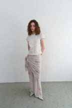 【overdue flair】VICTORIAN FRILL MESH BLOUSE - 2 colors