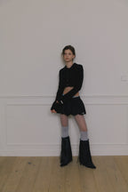 【overdue flair】BALLOON MICRO MINI SKIRT - 2 colors