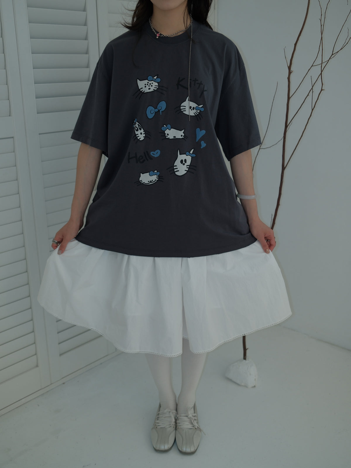 立體感澎澎五分短裙