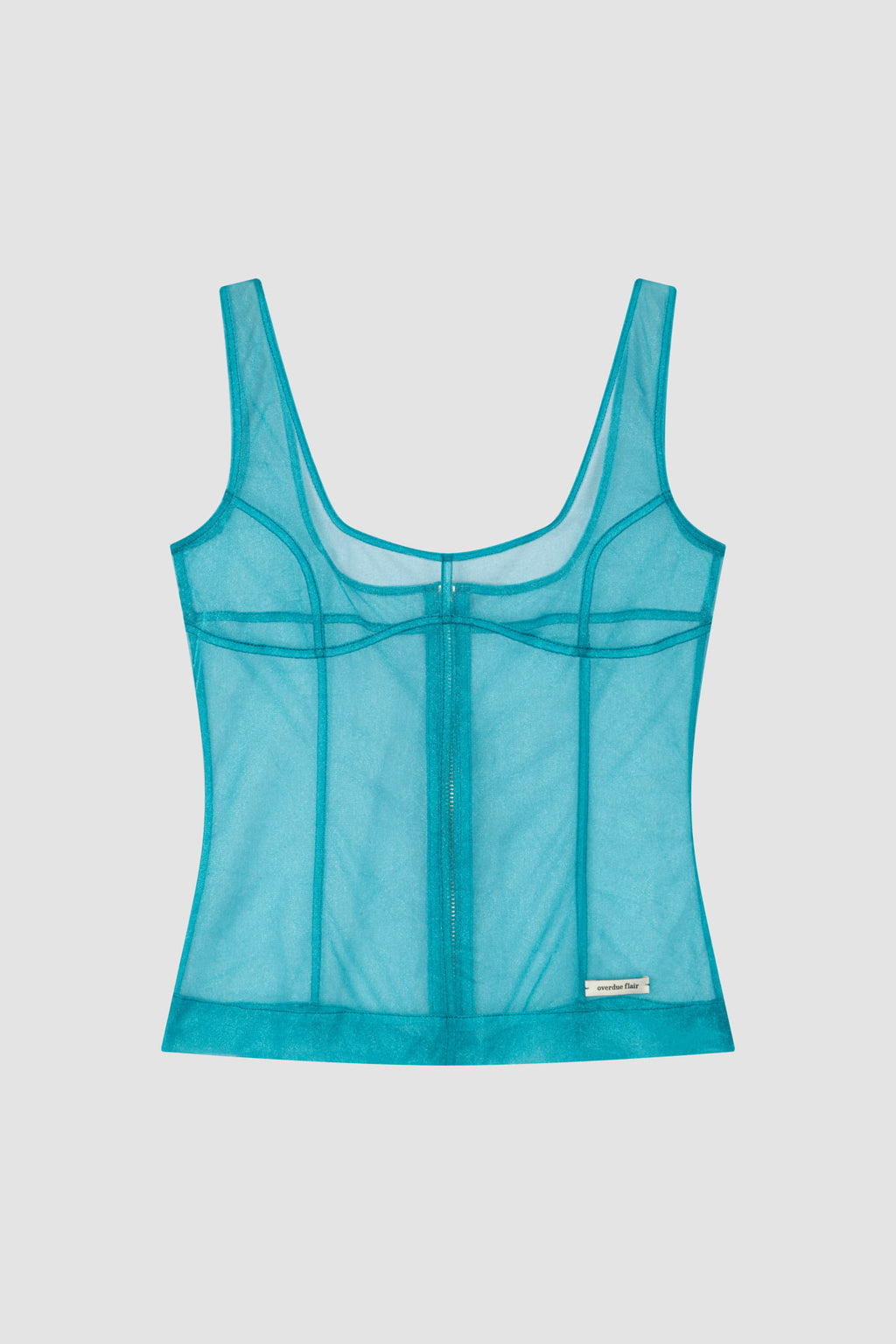 【overdue flair】MESH CORSET SLEEVELESS - 2 colors